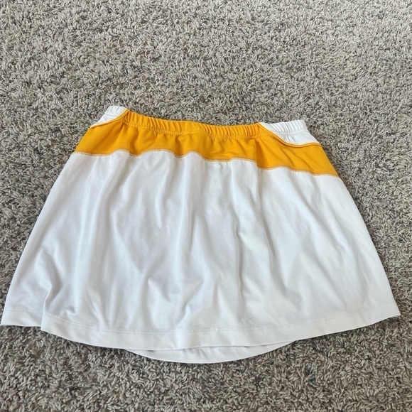 Prince Vintage Athletic Tennis Skort White Yellow Pull On Waist Size Large - Picture 4 of 7